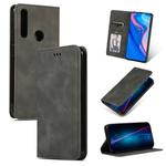 Retro Skin Feel Business Magnetic Horizontal Flip Leather Case for Huawei P Smart Z(Dark Gray)