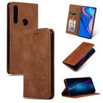 Retro Skin Feel Business Magnetic Horizontal Flip Leather Case for Huawei P Smart Z(Brown)