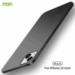 For iPhone 13 mini  MOFI Frosted PC Ultra-thin Hard Case(Black)