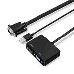 VGA to HDMI Adapter VGA Splitter with 3.5mm Audio Converter