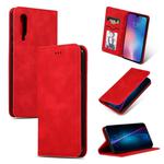 Retro Skin Feel Business Magnetic Horizontal Flip Leather Case for Xiaomi 9(Red)