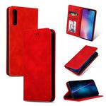 Retro Skin Feel Business Magnetic Horizontal Flip Leather Case for Xiaomi 9 SE(Red)
