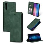 Retro Skin Feel Business Magnetic Horizontal Flip Leather Case for Xiaomi 9 SE(Army Green)