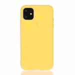 For iPhone 13 Pro Max Solid Color Frosted TPU Phone Case (Yellow)