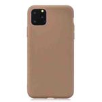 For iPhone 13 Pro Max Solid Color Frosted TPU Phone Case (Brown)