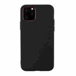 For iPhone 13 mini Solid Color Frosted TPU Phone Case (Black)