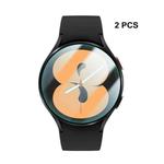 2 PCS For Samsung Galaxy Watch4 44mm ENKAY Hat-Prince Crystal Screen Protector Anti-scratch Watch Film