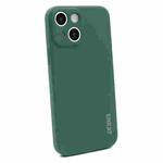 For iPhone 13 mini Hat-Prince ENKAY Liquid Silicone Shockproof Protective Case Cover (Dark Green)