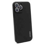 For iPhone 13 Pro Max Hat-Prince ENKAY Liquid Silicone Shockproof Protective Case Cover  (Black)