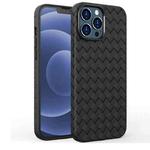 For iPhone 13 Pro Full Coverage Woven Shockproof TPU Case (Black)