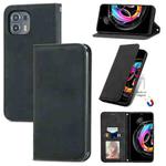 For Motorola Edge 20 Lite Retro Skin Feel Business Magnetic Horizontal Flip Leather Case With Holder & Card Slots & Wallet & Photo Frame(Black)