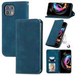 For Motorola Edge 20 Lite Retro Skin Feel Business Magnetic Horizontal Flip Leather Case With Holder & Card Slots & Wallet & Photo Frame(Blue)