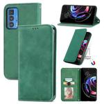 For Motorola Edge 20 Pro Retro Skin Feel Business Magnetic Horizontal Flip Leather Case With Holder & Card Slots & Wallet & Photo Frame(Green)