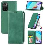 For Xiaomi Rdemi 10 Retro Skin Feel Business Magnetic Horizontal Flip Leather Case With Holder & Card Slots & Wallet & Photo Frame(Green)