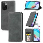 For Xiaomi Rdemi 10 Retro Skin Feel Business Magnetic Horizontal Flip Leather Case With Holder & Card Slots & Wallet & Photo Frame(Grey)
