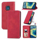 For Nokia  XR 20 Retro Skin Feel Business Magnetic Horizontal Flip Leather Case with Holder & Card Slots & Wallet & Photo Frame(Red)