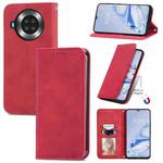 For Cubot Note 20 Retro Skin Feel Business Magnetic Horizontal Flip Leather Case with Holder & Card Slots & Wallet & Photo Frame(Red)