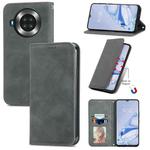 For Cubot Note 20 Retro Skin Feel Business Magnetic Horizontal Flip Leather Case with Holder & Card Slots & Wallet & Photo Frame(Gray)