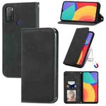 For Alcatel 1S 2021 Retro Skin Feel Business Magnetic Horizontal Flip Leather Case with Holder & Card Slots & Wallet & Photo Frame(Black)
