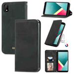 For Wiko Y61 Retro Skin Feel Business Magnetic Horizontal Flip Leather Case with Holder & Card Slots & Wallet & Photo Frame(Black)