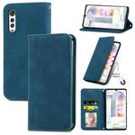 For LG Velvet 2 Pro Retro Skin Feel Business Magnetic Horizontal Flip Leather Case with Holder & Card Slots & Wallet & Photo Frame(Blue)