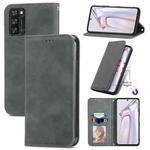 For Blackview A100 Retro Skin Feel Business Magnetic Horizontal Flip Leather Case with Holder & Card Slots & Wallet & Photo Frame(Gray)