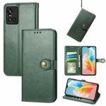 For vivo S10 / S10 Pro Solid Color Leather Buckle Phone Case  (Green)