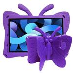 For Galaxy Tab A7 10.4 2020 T500/T505 Butterfly Bracket Style EVA Children Falling Proof Cover Protective Case(Purple)