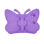 For iPad 10.2 2021 Butterfly Bracket Style EVA Children Falling Proof Cover Protective Case(Purple)