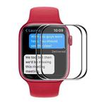 2 PCS For Apple Watch Series 7 41mm ENKAY Hat-Prince 3D Full Coverage Soft PC Edge + PMMA HD Screen Protector Film