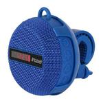 BT368 LED Digital Display Outdoor Portable IPX65 Waterproof Bluetooth Speaker(Blue)