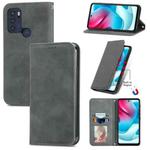 For Motorola  G60 S Retro Skin Feel Business Magnetic Horizontal Flip Leather Case with Holder & Card Slots & Wallet & Photo Frame(Grey)