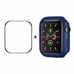 ENKAY Hat-Prince PC Frame + Full Coverage PMMA HD Screen Protector Film For Apple Watch Series 8 / 7 41mm(Dark Blue)