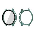 ENKAY Hat-Prince Full Coverage PC Frame + Tempered Glass Protector Composite Case for Samsung Galaxy Watch4 40mm(Green)