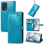 For OPPO Realme GT Master Mandala Embossing Pattern Horizontal Flip Leather Case with Holder & Card Slots & Wallet & Lanyard(Blue)