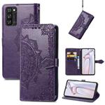 For Blackview A100 Mandala Embossing Pattern Horizontal Flip Leather Case with Holder & Card Slots & Wallet & Lanyard(Purple)