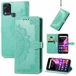 For Infinix HOT 10T Mandala Embossing Pattern Horizontal Flip Leather Case with Holder & Card Slots & Wallet & Lanyard(Green)