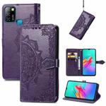 For Infinix Smart 5 Mandala Embossing Pattern Horizontal Flip Leather Case with Holder & Card Slots & Wallet & Lanyard(Purple)