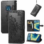 For Nokia XR 20 Mandala Embossing Pattern Horizontal Flip Leather Case with Holder & Card Slots & Wallet & Lanyard(Black)