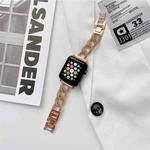 Creative Solid Stainless Steel Wristband For Apple Watch Series 8&7 41mm / SE 2&6&SE&5&4 40mm / 3&2&1 38mm (Rose Gold)