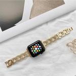 Creative Solid Stainless Steel Wristband For Apple Watch Series 9&8&7 41mm / SE 3&SE 2&6&SE&5&4 40mm / 3&2&1 38mm (Gold)