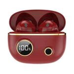 PRO100 TWS Bluetooth 5.2 Noise Canceling Waterproof Earphones 9D Stereo Sports Headphone with Charging Case(Red)