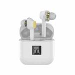 TWS-07B Bluetooth 5.0 In-Ear Stereo Earbuds Earphone with Digital Display Charging Box(White)