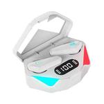 TWS-Y04 Bluetooth 5.0 TWS Binaural True Stereo Touch Control Gaming Earphone with LED Charging Case(White)