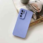 For Huawei P40 Pro Straight Side Liquid Silicone Phone Case(Purple)