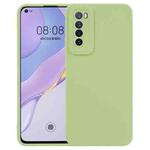 For Huawei Nova 7  5G Straight Side Liquid Silicone Phone Case(Light Green)