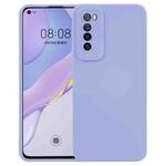 For Huawei Nova 7  5G Straight Side Liquid Silicone Phone Case(Purple)