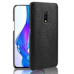 Shockproof Crocodile Texture PC + PU Case For OPPO K3/Realme X(Black)