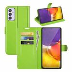 For Samsung Galaxy Quantum 2 / A82 Litchi Texture Horizontal Flip Protective Case with Holder & Card Slots & Wallet(Green)