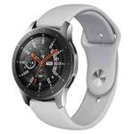 Monochrome Silicone Watch Band for Samsung Galaxy Watch Active 2 22mm(gray)